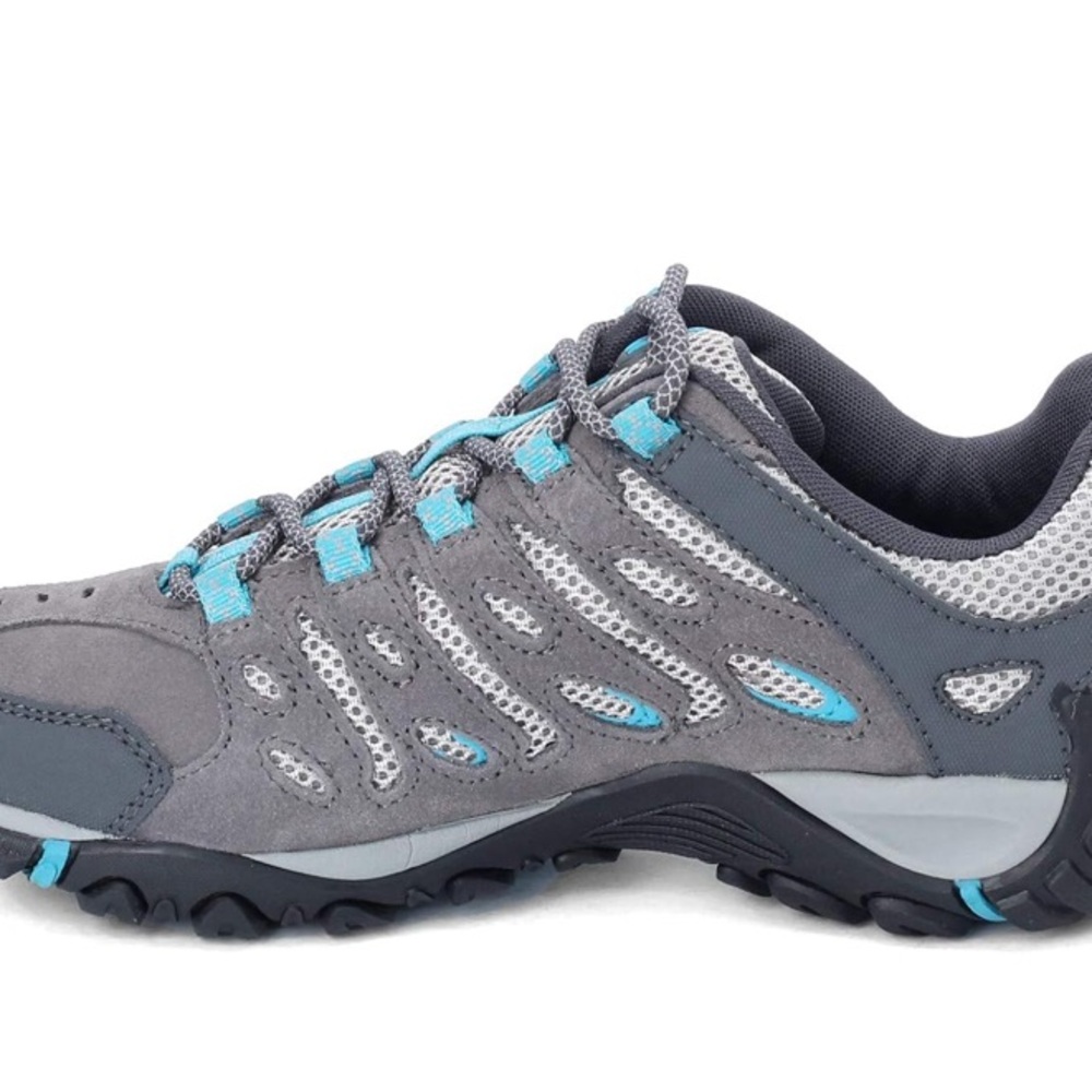 Merrell Women's Crosslander 2 Gray and Blue Hiking Shoes - Picture 2 of 6